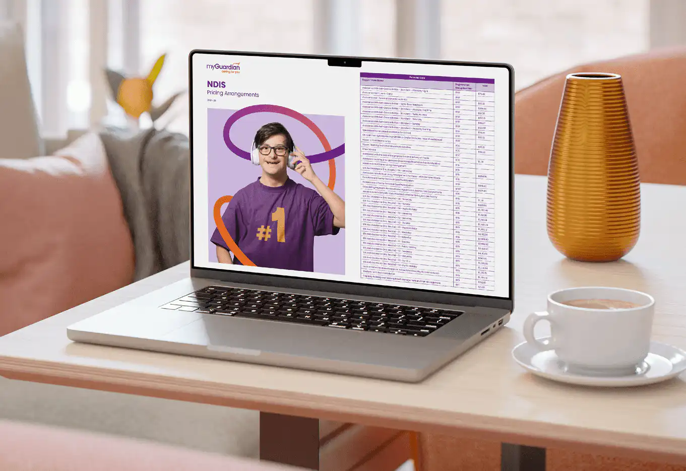 Variable 5 – NDIS Pricing Arrangement – Form - My Guardian